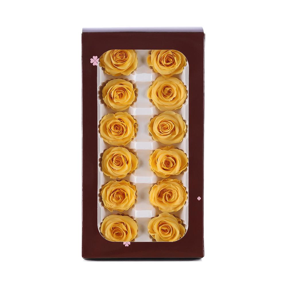 Eternal Flower Gift Box Set 2-6cm Handmade Rose Decorative Flowers, DIY Gift Flower Box
