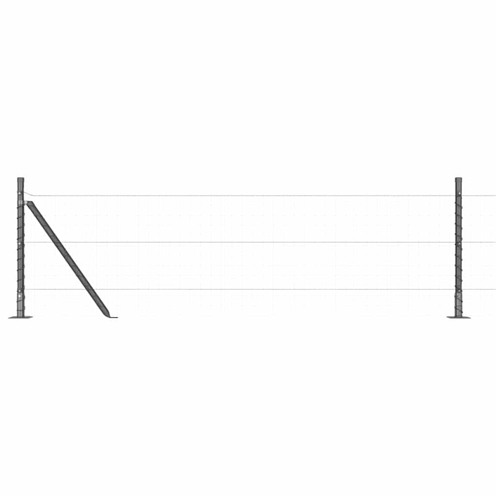 Fence Posts for Concrete Installation 7 Pcs Grey