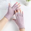 New Solid Color Half Finger Gloves Velvet Fleece Thin Style Fingerless Gloves Breathable Touchscreen Gloves Autumn Winter