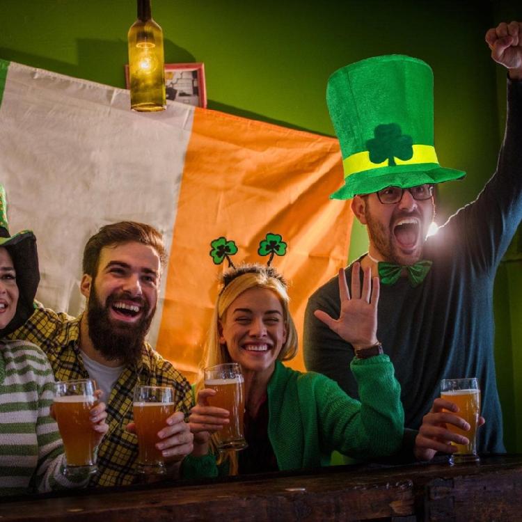 Adult Festival Day Apparel Set Green Festival Day Outfit Set For Parties Comfortable Fabric Hat Headbands Charm