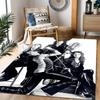 Queen Rock Band In Black Leather Themed Anti-Slip Rugs - Polyester Home Decor, Suitable for Bedrooms, Living Rooms, Doorways, Studios, and Decorations