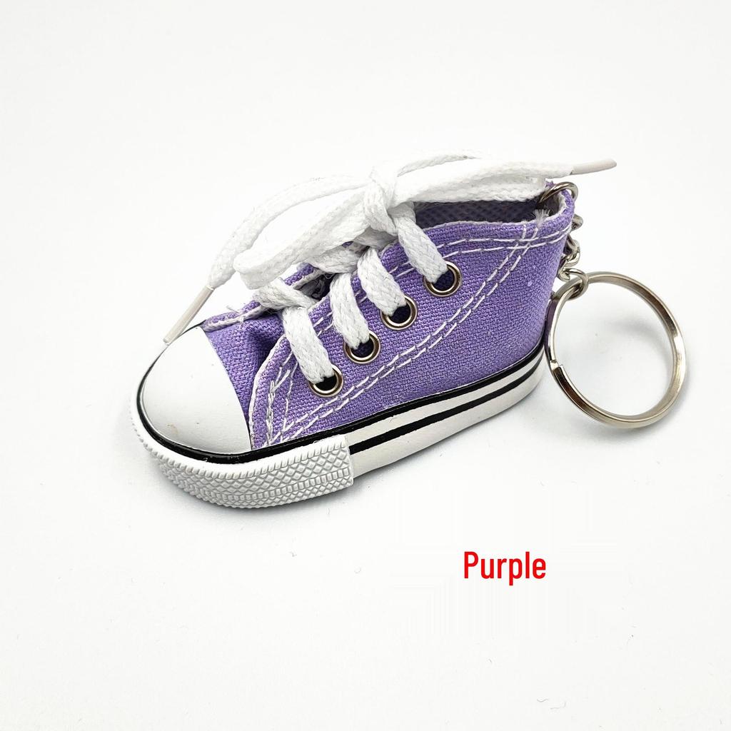 Mini Canvas Shoes Keychain Pendant - Sporty, Creative Gift Accessory