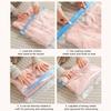 Portable Hand Roll Compression Bags Clothes Blankets Vacuum Storage Bag Non Pumping Sealed Bag Travel Organizer Bag