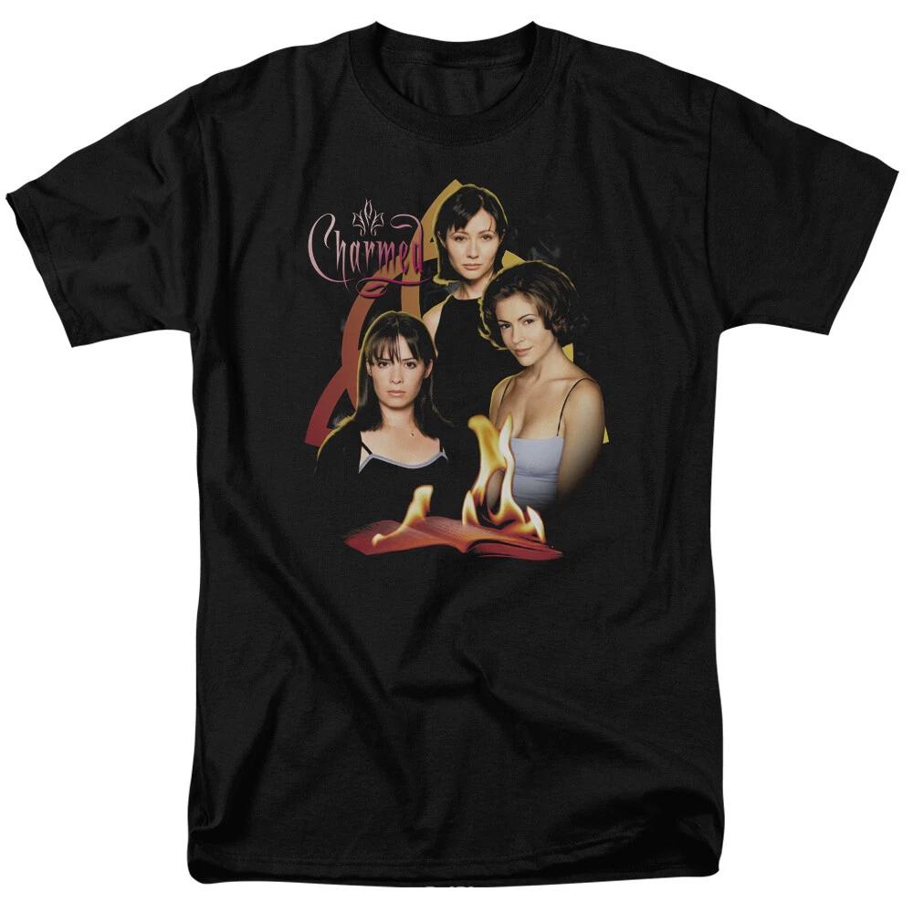 Charmed Original Three Men s T-Shirt - Piper, Phoebe, Prue, Licensed S-5XL Tee 4XL