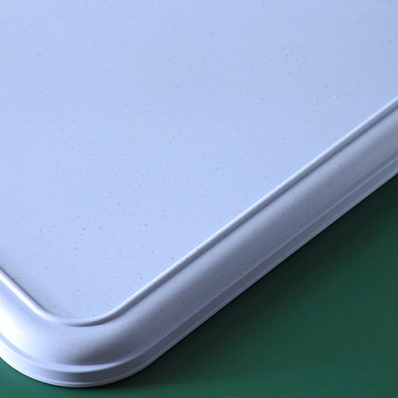 Plastic Serving Tray Home Tea Fruit Dessert Tray Anti-Slipscratch Resistant Plastic Food Cooking Storage Tray Kitchen Supplies