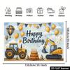 2D Bagger Traktor Alles Gute zum Geburtstag Fotografie Hintergrund
