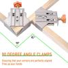 4pcs Right Angles Clamps With Not Slip Grip Corner Clamp Multipurpose for Accuracy Woodworking Metalworking Framing
