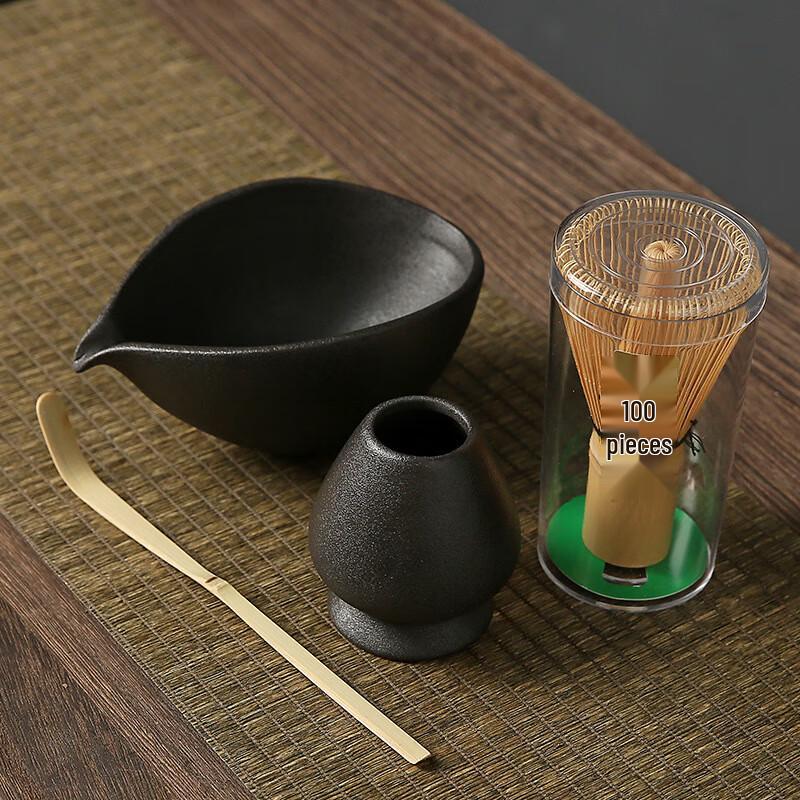 Japanese Coarse Pottery Matcha Tea Ceremony Set