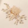 Sparkling Hair Comb Elegant Rhinestone Hairpin Hair Ornament Faux Pearl Hairclip  Girl Gift