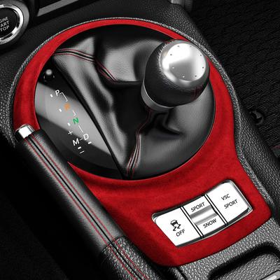 For 12-20 Toyota 86 Subaru BRZ Interior Modification Suede Accessories, Central Control Gear Shift Door Panel
