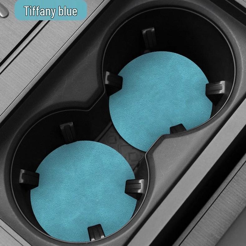 Universal Car Anti-Slip Cup Holder Coaster and Slot Pad for Interior Decoration.