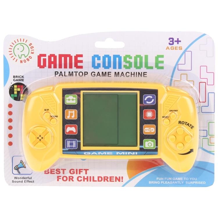 Electronic Game Toy for Kids Tetris Console - Yellow