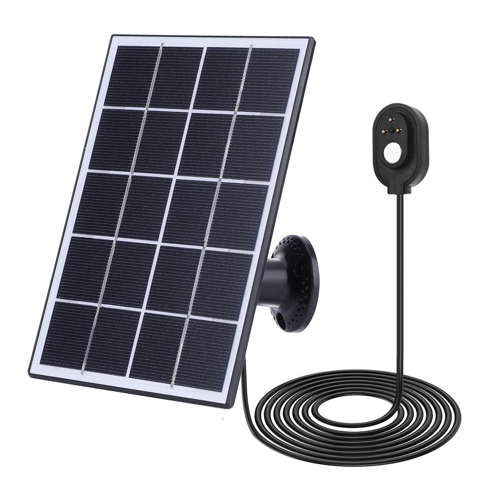5V 10W Solar Panel Charger IP65 Waterproof Camera Solar Panel Charger 9.8Ft/3M Cable for Arlo Ultra/Ultra 2/Pro 5S/Pro 4/Pro 3 4