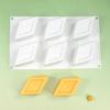 Mousses Cake Decorating Molds Silicone Molds Rhombic Shape Chocolate Molds Holiday Dessert Cake Baking Tool Nonstick