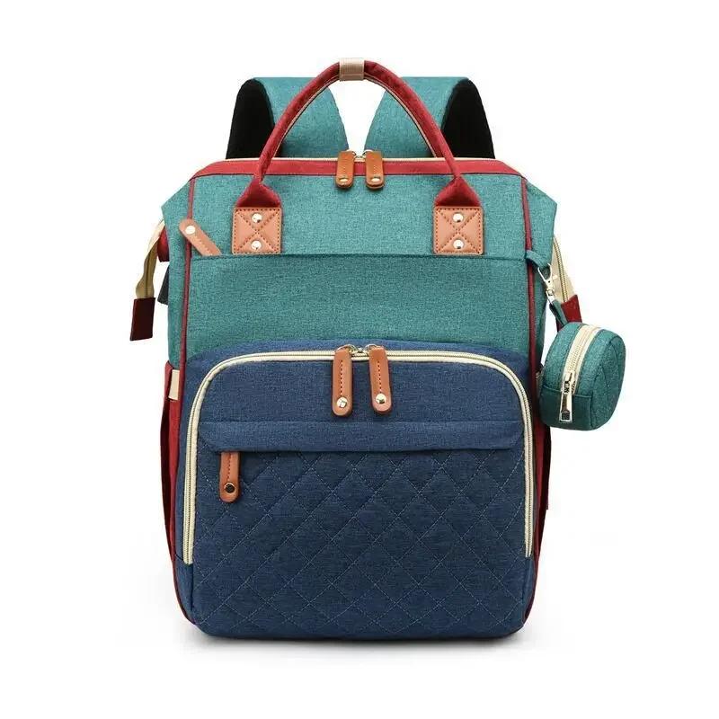 Waterproof Wear-resistant Mom Backpack Multiple Compartments Diaper Bag Large Capacity Lightweight Mother Baby Bag Outdoor Bag