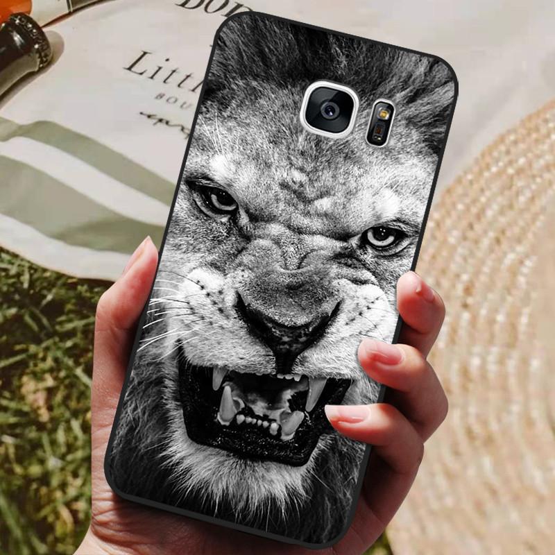 For Samsung Galaxy S7 Edge Silicone Case Cute Pattern Soft TPU Phone Cover For Samsung Galaxy S6 S7 S 7 Edge Back Cover Bumper
