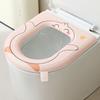 Toilet Seat with Exclusive Handle Easy to Clean EVA Waterproof Material Soft Cushion Cartoon Pattern Non-Slip Toilet Seat Pad