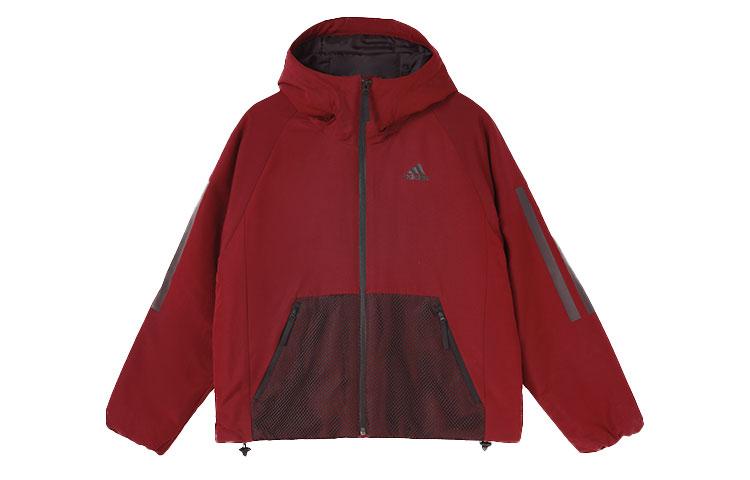 Adidas Puffer Jackets Women s Dark Reddish Purple Hooded Moderate Other DZ1516 M
