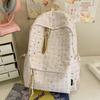 Schoolbag Backpack Schoolbag Niche Cute Fresh High Value Plaid Literature and Art Junior High School Students Large Capacity Casual Backpack