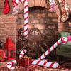 1pc Xmas Inflatable Christmas Candy Cane Stick 2025 Xmas Decoration Hanging Ornaments New Year Kids Balloons Stick Party Supply