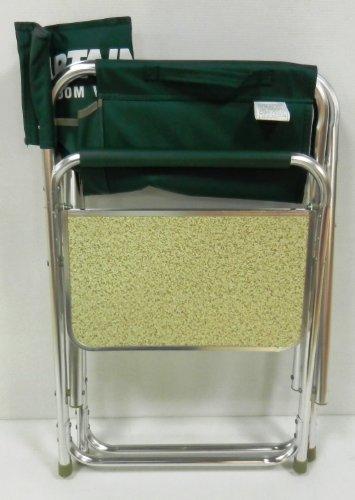 Captain Stag (CAPTAIN STAG) Table CS Aluminum Director's Chair with Side Table, Green, M-3870