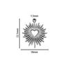 1pcs Stainless Steel Small Thorn Heart Charms Pendants for DIY Bracelet Necklaces Jewelry Making Accessories