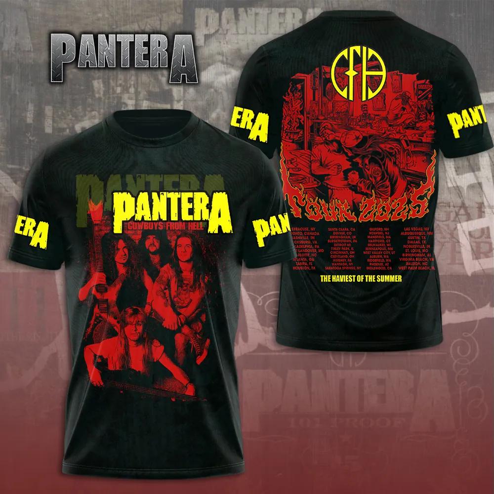 Hot Hip Hop Rock Band Pantera 3D Print Men Women T-shirt O-neck Short Sleeve Hip Hop Top Casual Streetwear Tees Tops