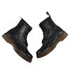 Changed Martin Boots Men's and Women's Couples Short Boots British Boots Leather Round Head Large Size Boots