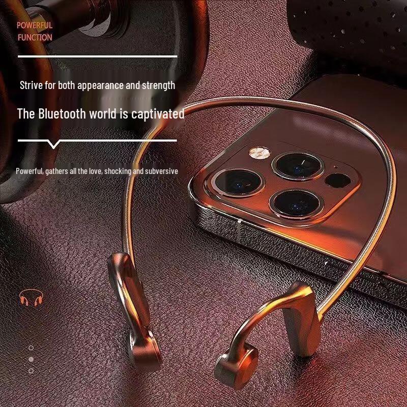 Bone Conduction Bluetooth Earphones, Long Battery, Dual Ear Sports Clip-On, High-Fidelity Sound KS69
