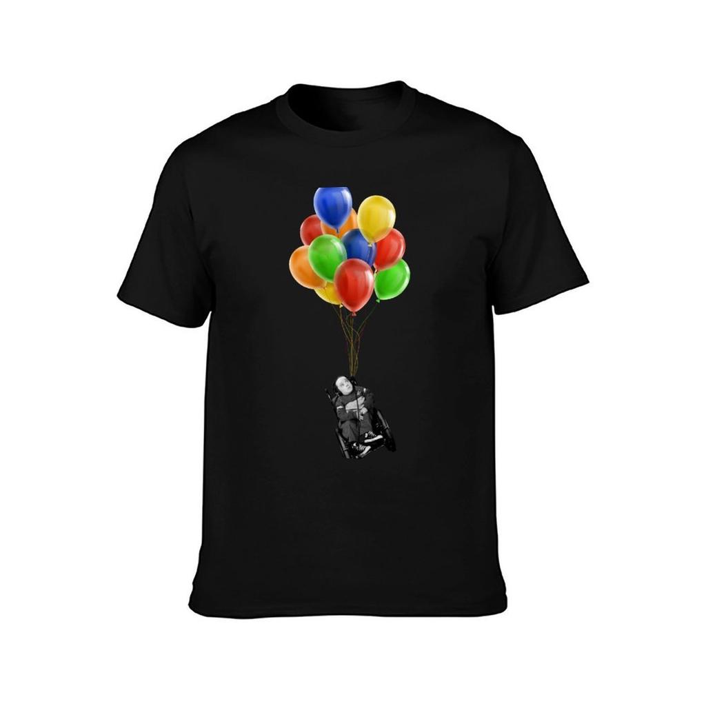 Eric the Actor Flying with Balloons TShirt Plus Size Simple Casual Top