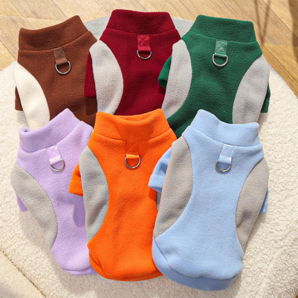 Winter Dog Pullover Sweater Puppy Pajamas,Warm Pet Sweatshirt Clothes With D-Ring For Small Medium Large Dogs