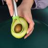 1 pièce Couteau à Avocat en Acier Inoxydable Séparateur de Fruits de Cuisine - Dénoyauteur de Pêches Trancheuse de Fruit du Dragon Outil de Coupe de Fruits pour Cuisine Domestique