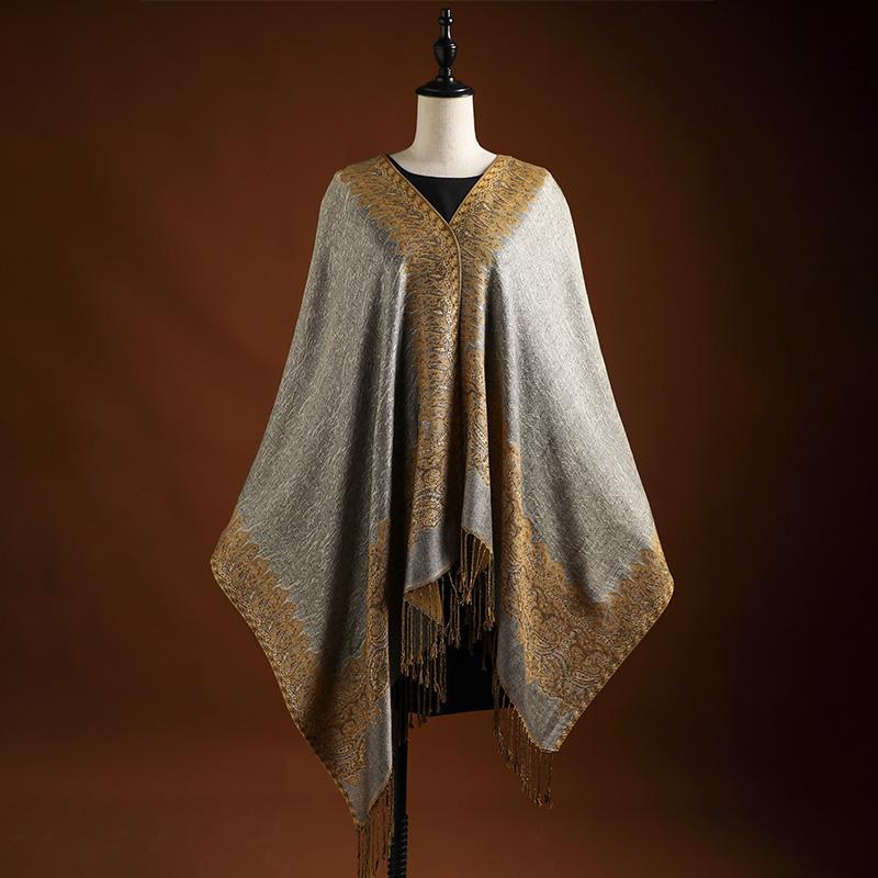 Luxus Winter Paisley Schal Damen Kopftuch Wickeltuch Warme Herbstschals Design Druck Damen Foulard Baumwollstolen Schal