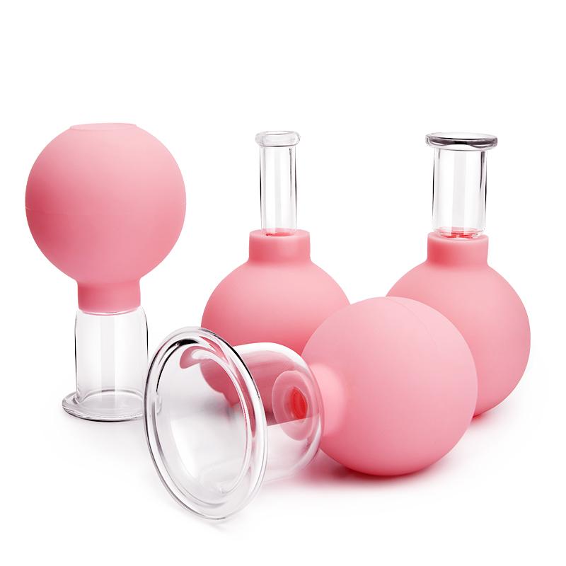 Rubber Face Massager Vacuum Cupping Face Skin Lifting Facial Cups Anti Cellulite Cup Anti-Wrinkle Cupping Therapy Facial Tool