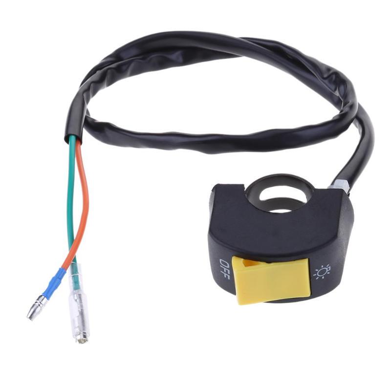 1pc 12V 7/8in Motorcycle Handlebar On/Off Switch for LED Headlight Fog Head Lamp Eye Light Car Styling Switch Universal