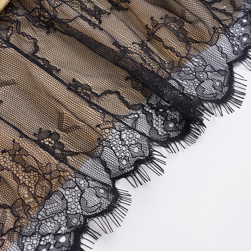 2026 Lace Spaghetti Strap Dress Women Summer Pleated Drawstring Sexy Plunge Mini Dress Slim Hot Girl Club Party Dresses