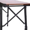 Leichter faltbarer Aluminium-Campingtisch mit verstellbarer Höhe, Roll-Up-Design, tragbar für Grillpartys und schnellen Aufbau