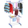 Multifunctional Stainless Steel Foldable Clothes Hanger Coat Rack Floor Hanger Storage Wardrobe Clothing Drying Racks Pink/blue/gray