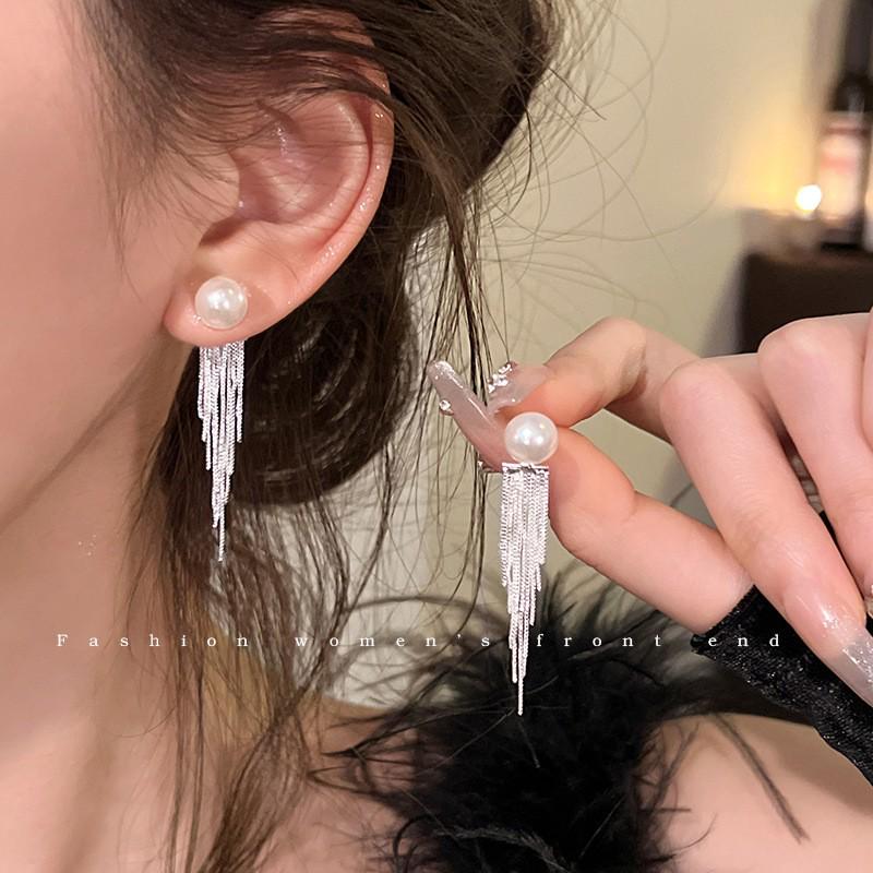 925 Silver Retro Pearl Earrings - Classic Japanese & Korean Style