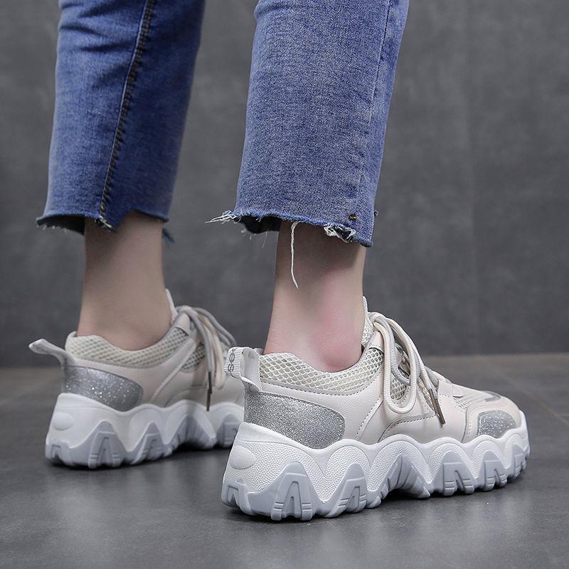 Zapatos deportivos Mujer Primavera Todo partido Zapatos casuales  transpirables de suela gruesa Zapatos deportivos de malla Cómodos y ligeros  comprar a buen precio — entrega gratuita, reseñas reales con fotos — Joom
