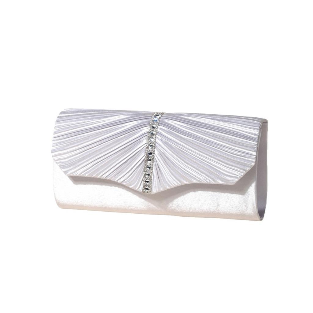 Luxury Envelope Evening Clutch Bag New Bright Grain Wrinkle Textured Long Hardware Shoulder Bag Wedding Handbag for Wedding Bag