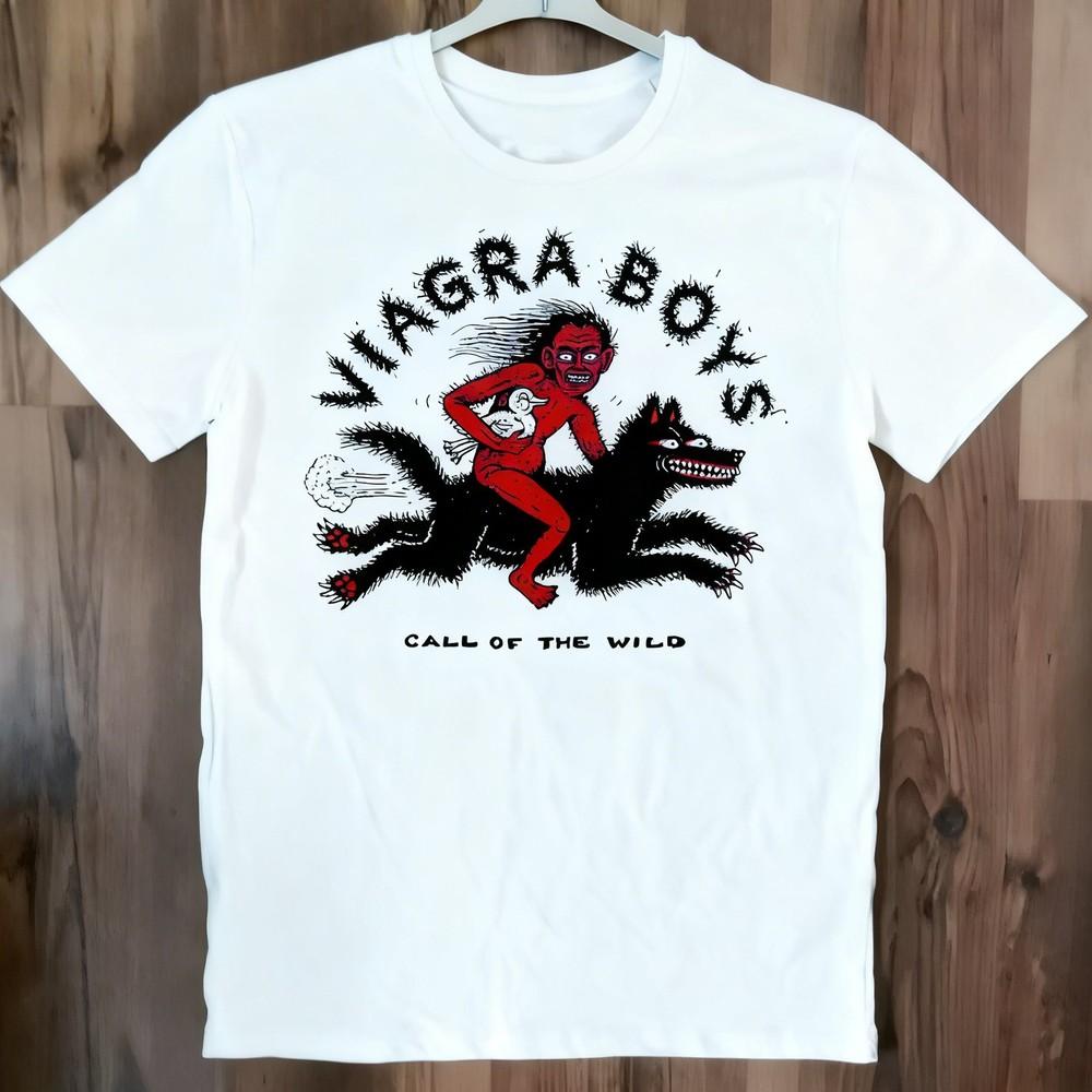 

Viagra Boys Tshirt for Women and Men White All Size Gift Fans Unisex T-Shirt L