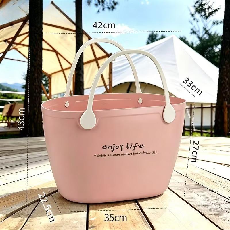 Multi-Size Picnic Basket Handheld Grocery Shopping Basket Household Storage Bin for Laundry Snack Vegetable Organizer