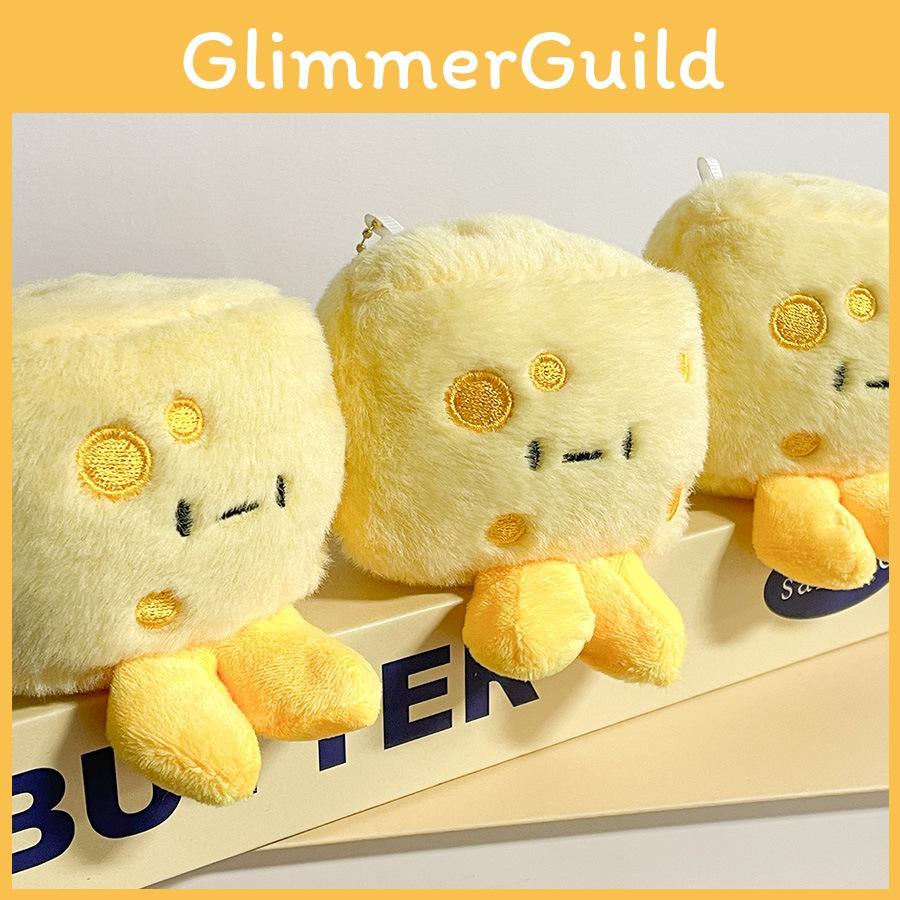 Liebliche Plüsch-Käse-Schlüsselanhänger-Puppe Weich und anpassbar Kurzes Fell Sammelstück