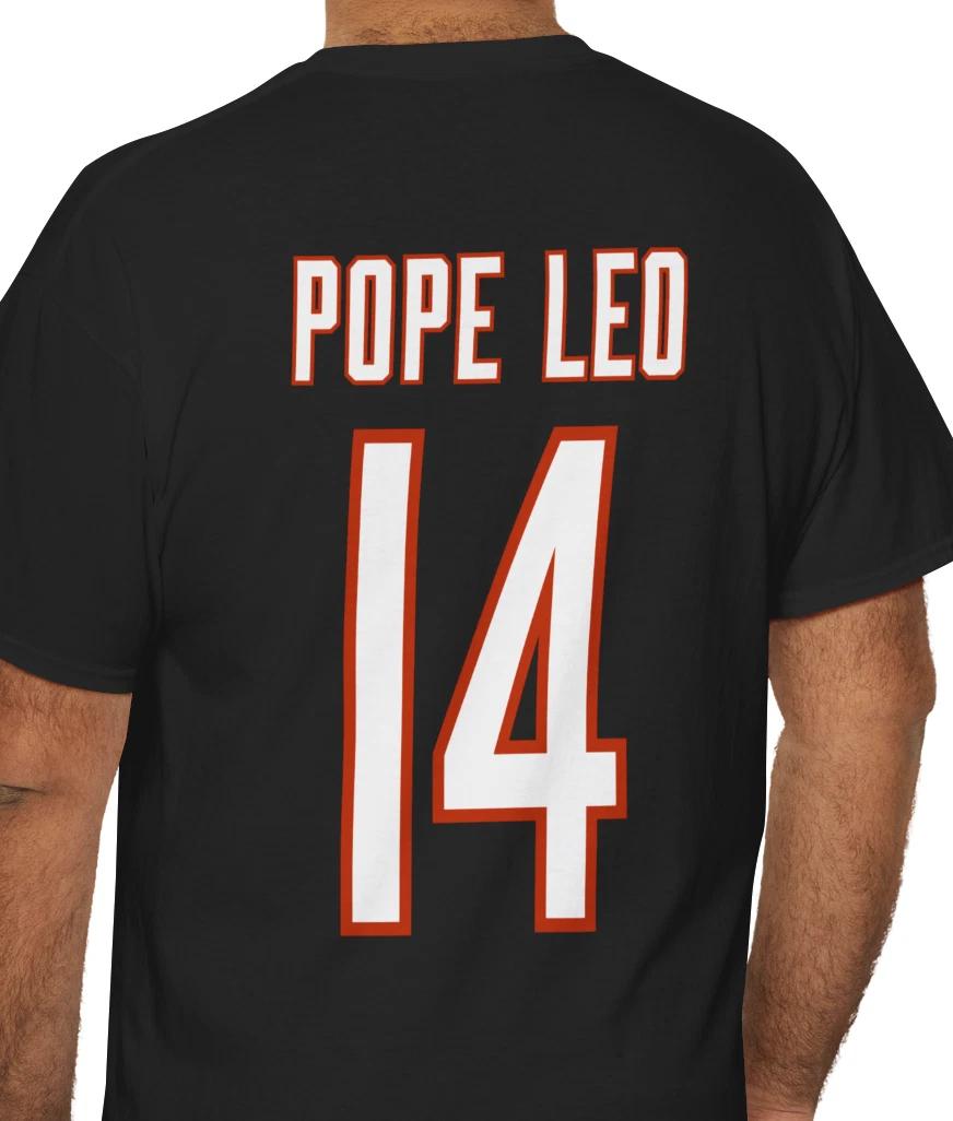 Pope Leo XIV of Chicago Number 14 Sports Jersey T shirt S