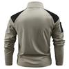 T-shirt Tattiche da Uomo T-shirt da Uomo Asciugatura Rapida Mezza Zip Manica Lunga Camicie Tasche con Zip da Esterno Allenamento di Combattimento Escursionismo T-shirt a Manica Lunga