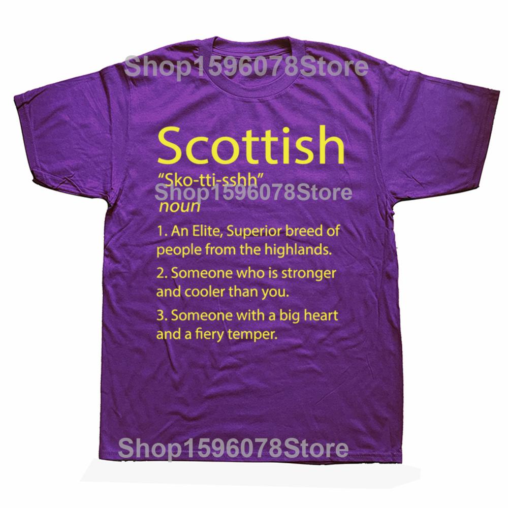 Scottish Definition Funny Scotland Gift Father Dad Papa TShirt Europe Cotton Male Tops Shirt Classic Newest T Shirt Summer