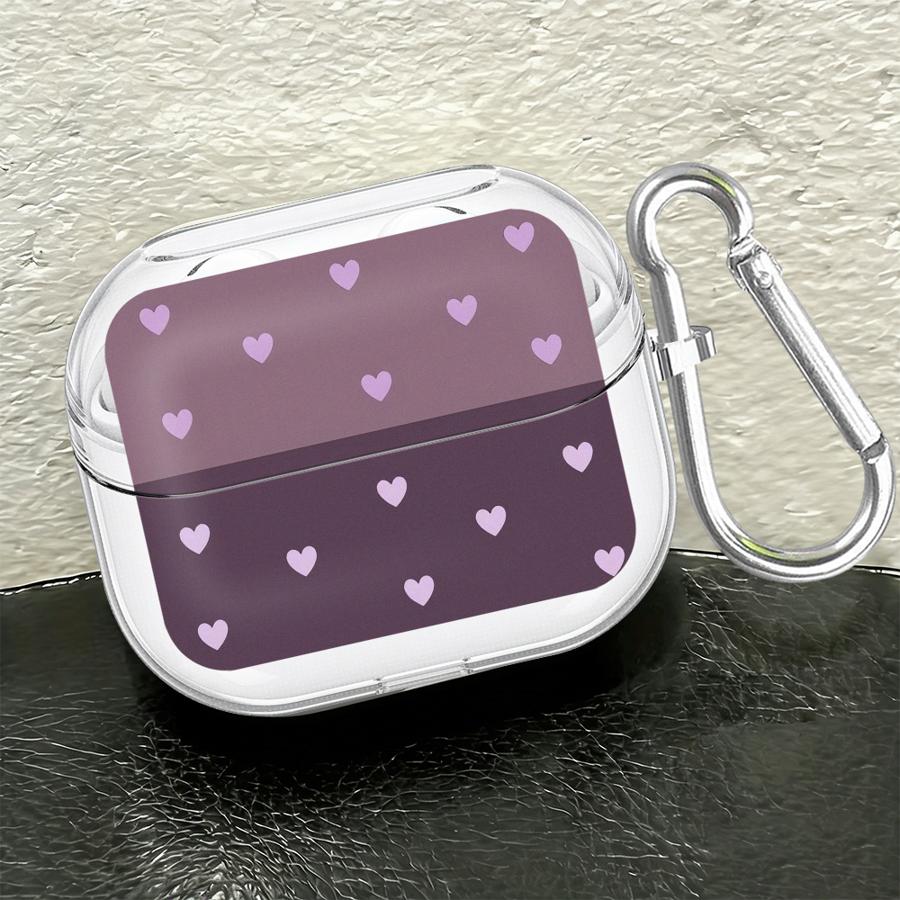 Case For Samsung Galaxy Buds 3Pro Live 4Pro 4 Pro 2Pro 3 FE 2 Clear Earphone Cases Cover With Hook Cartoon Heart