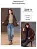 Women's Plus Size Pure Cotton Fleece-Lined Parka Jacket - Short, Thickened, Casual Style for Autumn/Winter 2024