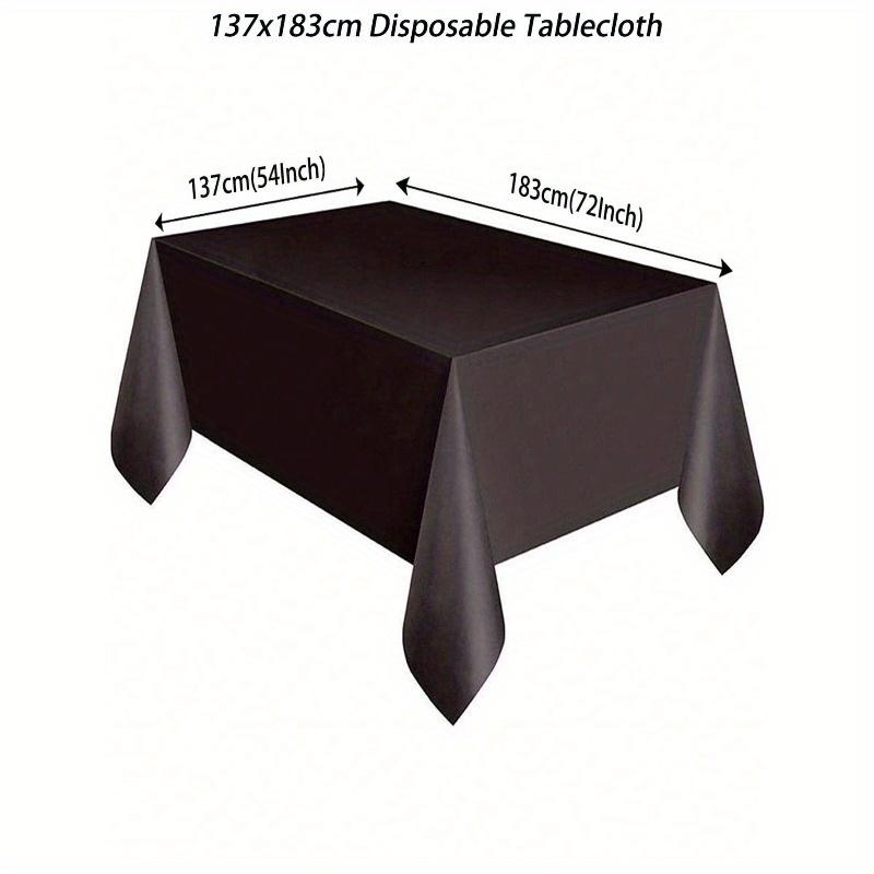 137x183cm Solid Color Disposable Tablecloth for Birthday Party Wedding Christmas Decoration, Rectangle Table Cover, Christmas